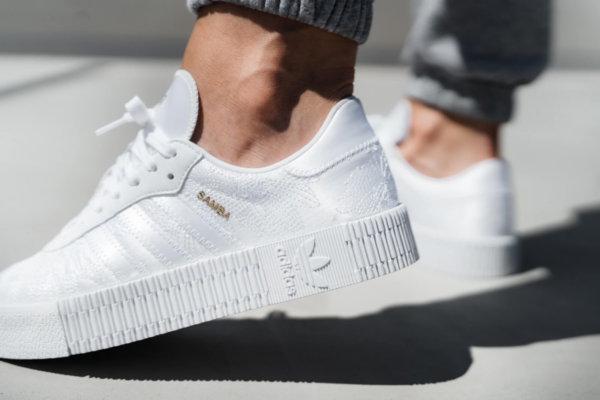 Giày Adidas Women's Sambarose 'White Gold Metallic' EG5158 - Ảnh 6
