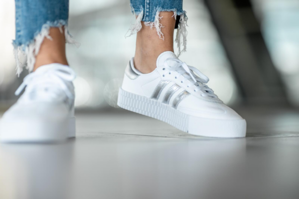 Giày Adidas Wmns Sambarose 'Cloud White Silver' EE9017 - Ảnh 4