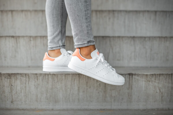 Giày Adidas Stan Smith 'White Semi Coral' EE5793 - Ảnh 3