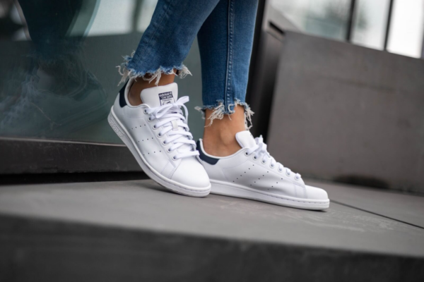 Giày Adidas Stan Smith White Core Navy S81020 - Ảnh 5