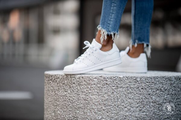 Giày Adidas Stan Smith 'Triple White' S75104 - Ảnh 4
