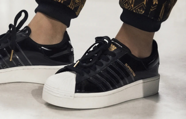 Giày Adidas Superstar Bold 'Patent Black' FW8423 - Ảnh 4