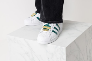 Giay Adidas Superstar W 'Green Metalic Gold' H03909