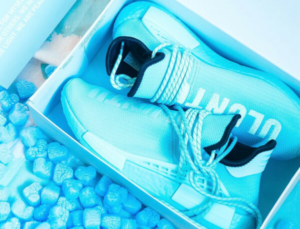 Alternative view of Giày Adidas Pharrell x NMD Human Race 'Aqua' GY0094