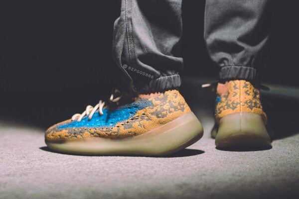 Giày Adidas Yeezy Boost 380 'Blue Oat Non-Reflective' Q47306 - Ảnh 5