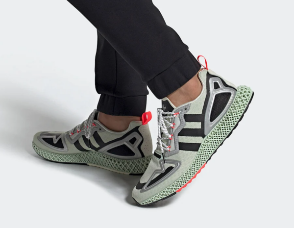 Giày Adidas ZX 2K 4D 'Faint Green' FW2003 - Ảnh 5