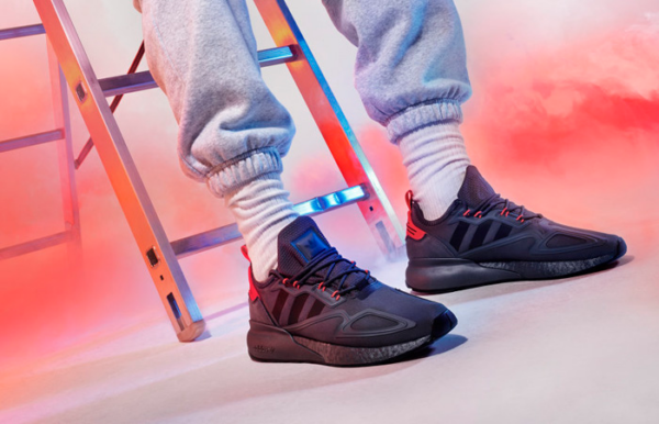 Giày Adidas ZX 2K Boost 'Grey Solar Red' H06576 - Ảnh 6