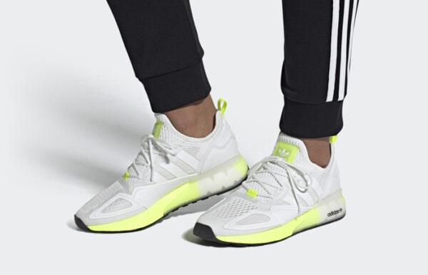 Giày Adidas ZX 2K Boost 'White Solar Yellow' FW0480 - Ảnh 3