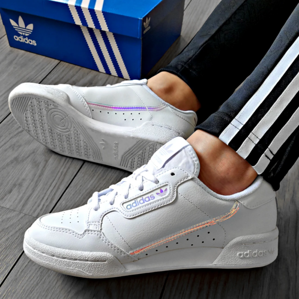 Giày Adidas Continental 80 J 'White Iridescent' EE6471 - Ảnh 5