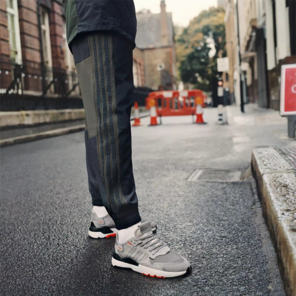 Giày Adidas Nite Jogger J Grey Orange DB2808 - Ảnh 4