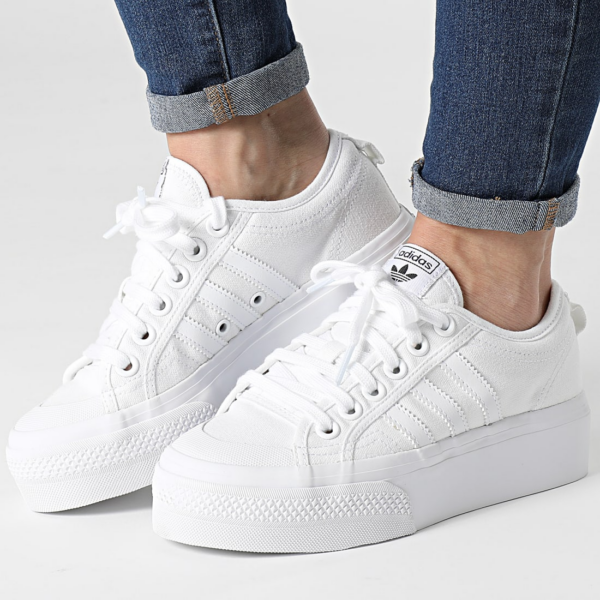 Giày Adidas Wmns Nizza Platform 'Triple White' FV5322 - Ảnh 2