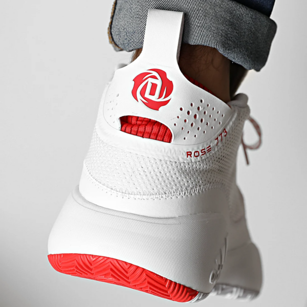 Giày Adidas D Rose 773 2020 'White Vivid Red' FX7120 - Ảnh 4