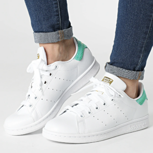 Giay Wmns Stan Smith 'Cloud White Green' H05055