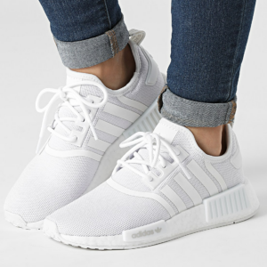 Giay Adidas NMD R1 Refined J 'White Grey' H02334