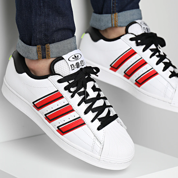Giày Adidas Superstar 'White And Red' GX6026 - Ảnh 2