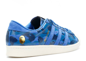 Alternative view of Giày Adidas Superstar 80s 'Undefeated Bape Blue Camo' S74775