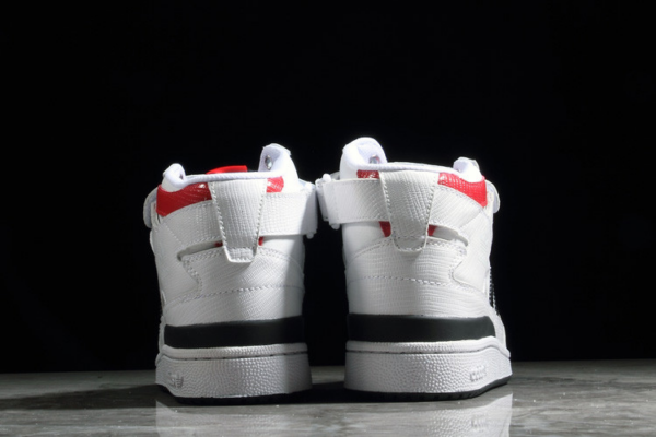 Giày Adidas Forum Mid Footwear White Black BY4375 - Ảnh 4