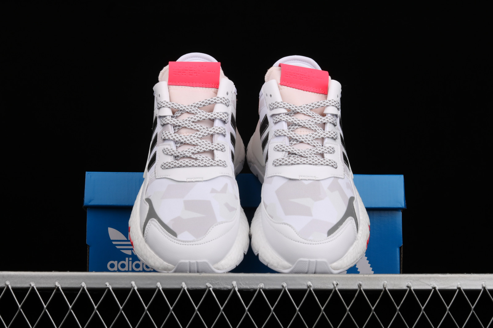 Giày Adidas Nite Jogger 2019 Boost Cloud White Red FV1310 - Ảnh 2