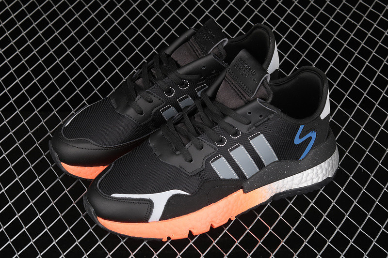 Giày Adidas Nite Jogger 'Black Orange Silver' FY3686 - Ảnh 3