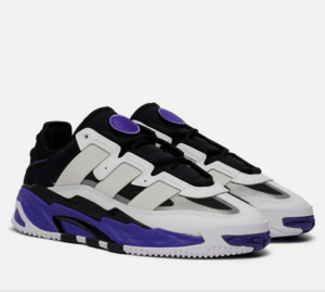Giay Adidas Niteball 'White Purple Black' FX0361
