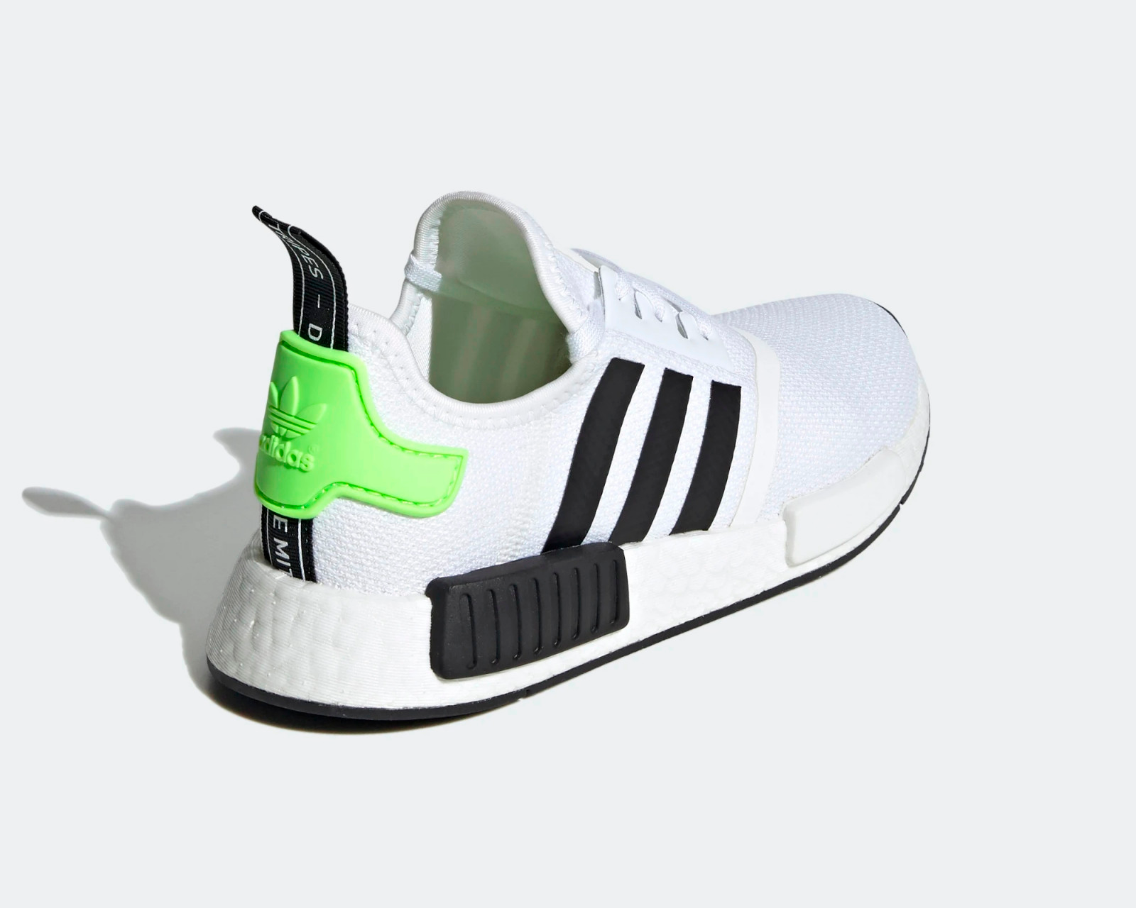 Giày Adidas NMD R1 J White Black Signal Green FW2699 - Ảnh 8