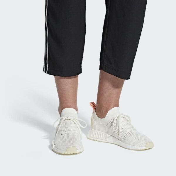 Giày Adidas NMD R1 STLT Running White Clear Orange B37655 - Ảnh 2