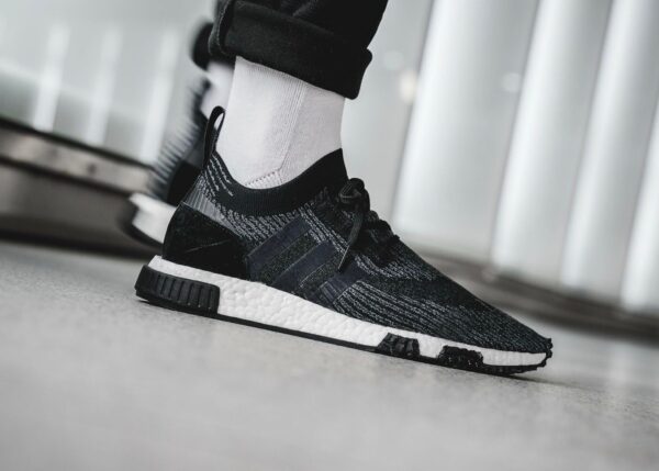 Giày Adidas NMD Racer Black Grey AQ0949 - Ảnh 4