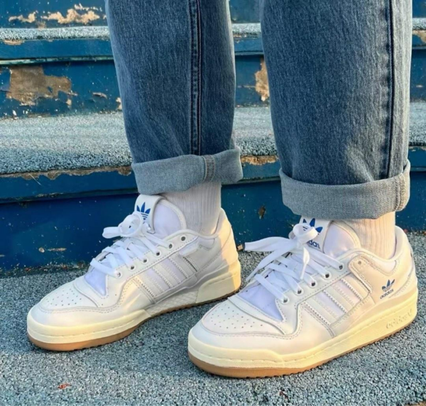 Giày Adidas Forum 84 Low ADV Shoes 'Cloud White Blue Bird' H04903 - Ảnh 2