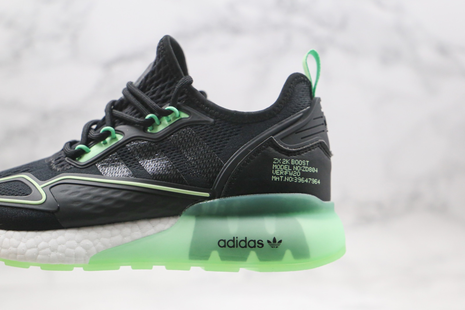 Giày Adidas ZX 2K Boost 'Core Black Green' H67935 - Ảnh 2