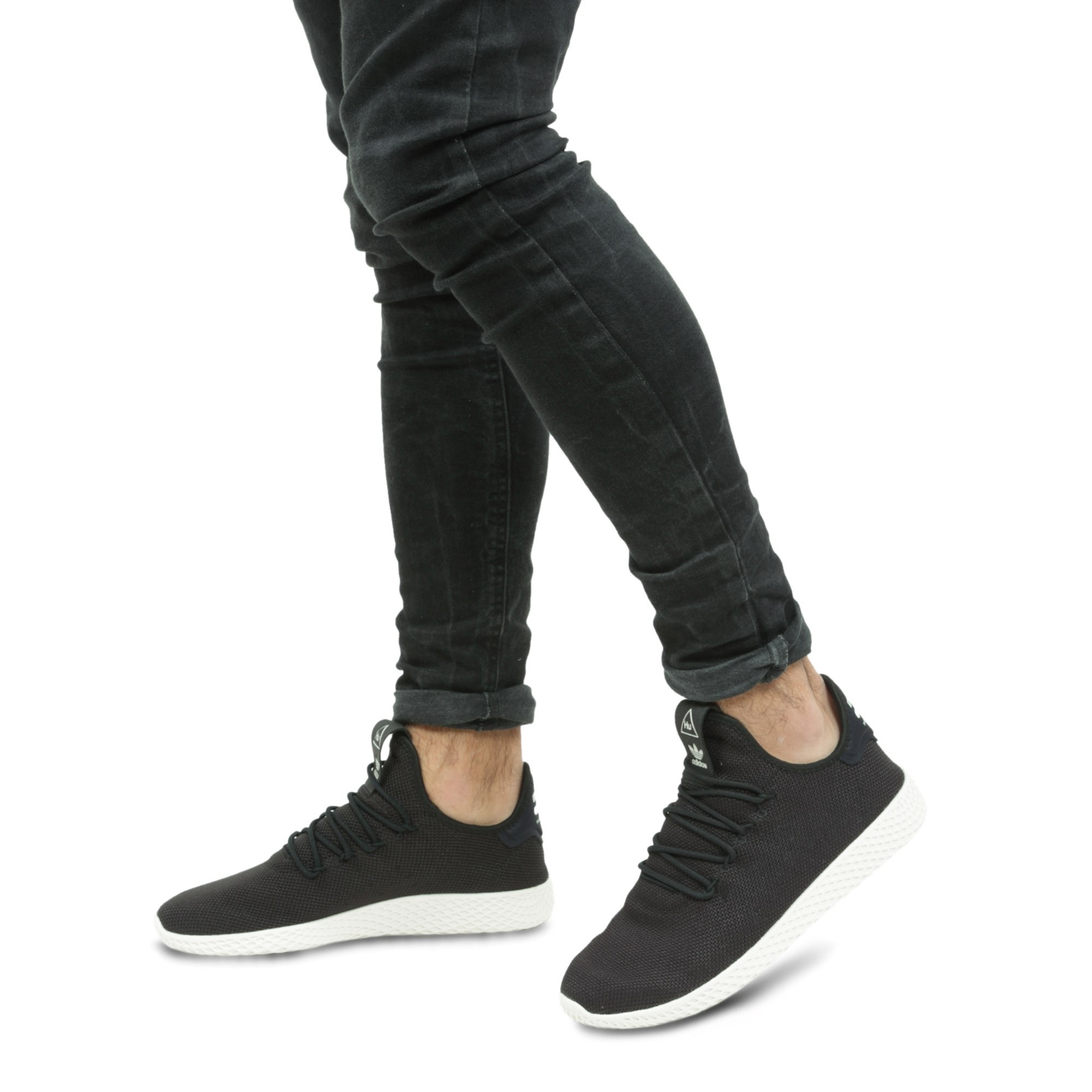 Giày Adidas Pharrell x Tennis HU 'Core Black' AQ1056 - Ảnh 2