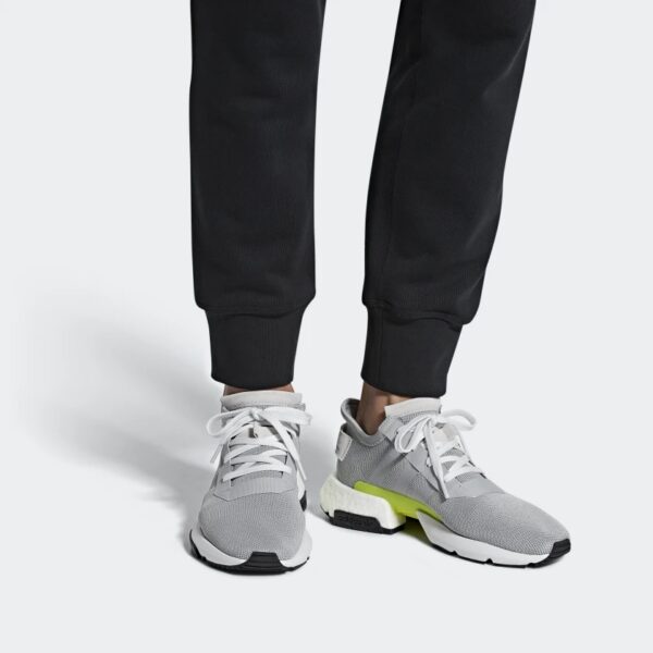 Giày Adidas POD S3.1 Grey Two Shock Yellow B37363 - Ảnh 4