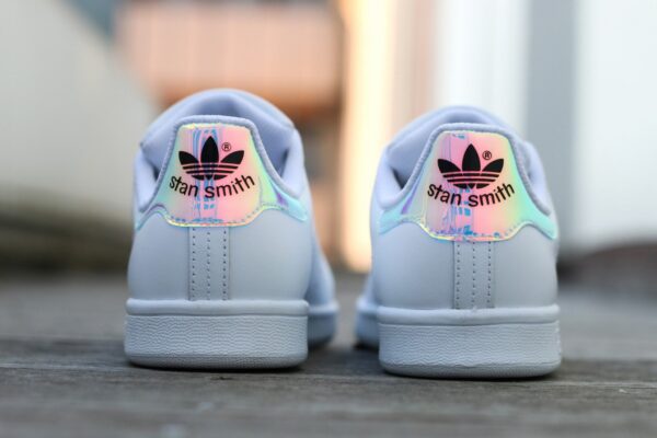 Giày Adidas Orginals Stan Smith  White Iridescent 'Hologram' AQ6272 - Ảnh 7