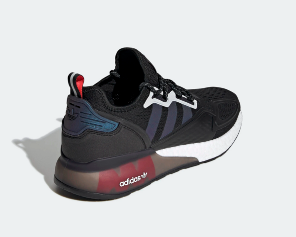 Giày Adidas ZX 2K Boost 'Black Shock Red' FX7475 - Ảnh 6