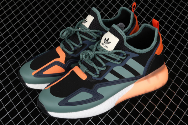 Giày Adidas ZX 2K Boost 'Black Tech Emerald' FZ0218 - Ảnh 7