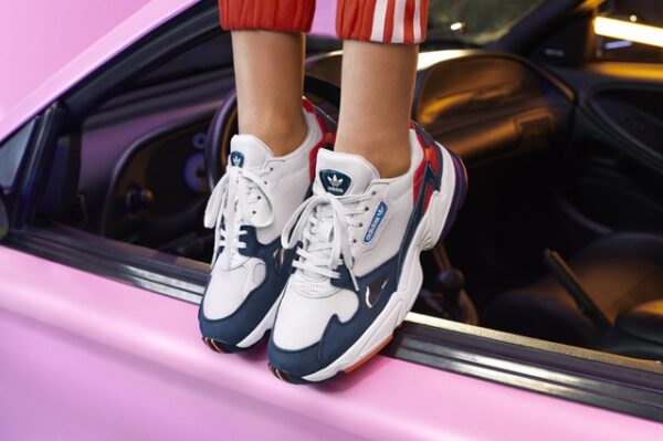 Giày Adidas Wmns Falcon 'Crystal White Navy' CG6246 - Ảnh 5