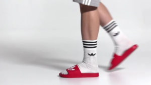 Alternative view of Dép Adidas Adilette Lite Slides Trefoil Logo Scarlet FU8296