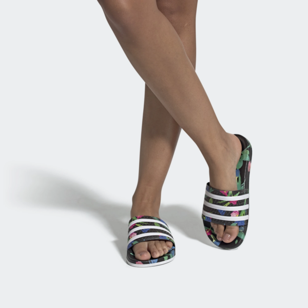 Dép Adidas Wmns Adilette Slides 'Black Floral' EE4853 - Ảnh 3