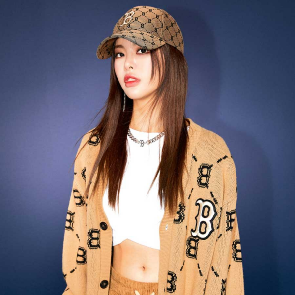 Mũ MLB Monogram Diamond Jacquard 'Brown' - Ảnh 2