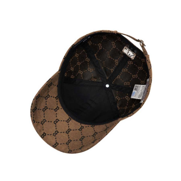 Mũ MLB Monogram Diamond Jacquard 'Brown' - Ảnh 4