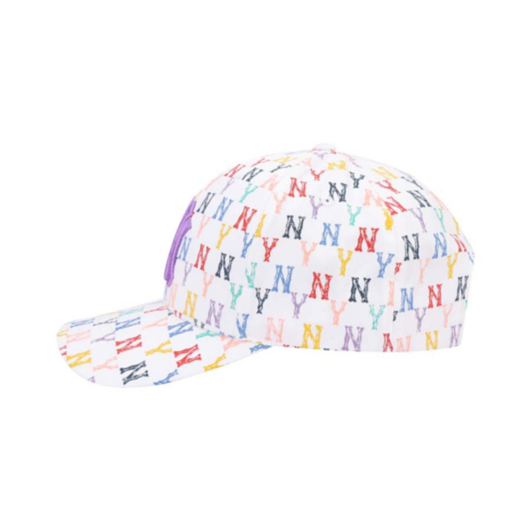 Mũ MLB Monogram Rainbow Structure Ball Cap New York Yankees 32CPFM111-50W - Ảnh 2