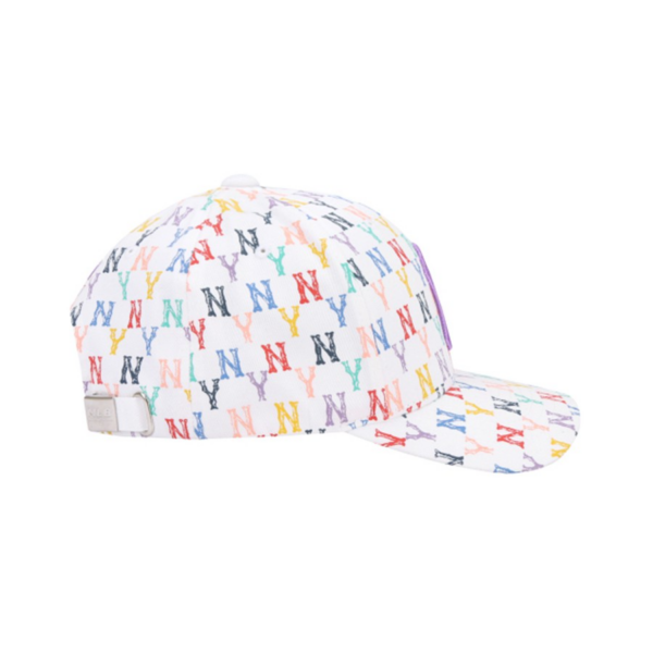 Mũ MLB Monogram Rainbow Structure Ball Cap New York Yankees 32CPFM111-50W - Ảnh 3
