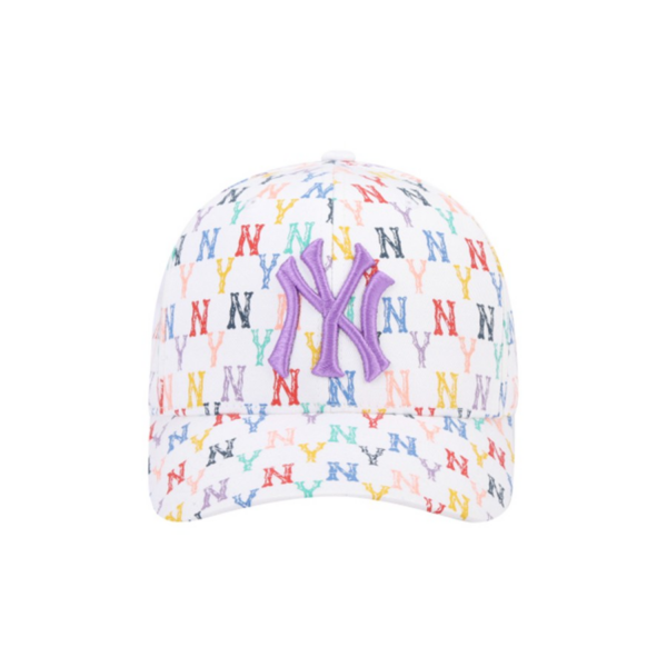 Mũ MLB Monogram Rainbow Structure Ball Cap New York Yankees 32CPFM111-50W - Ảnh 5