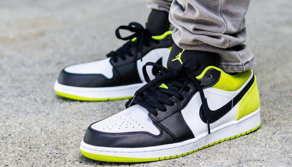 Giày Nike Air Jordan 1 Low SE GS 'Black Cyber' CT1564-003 - Ảnh 5