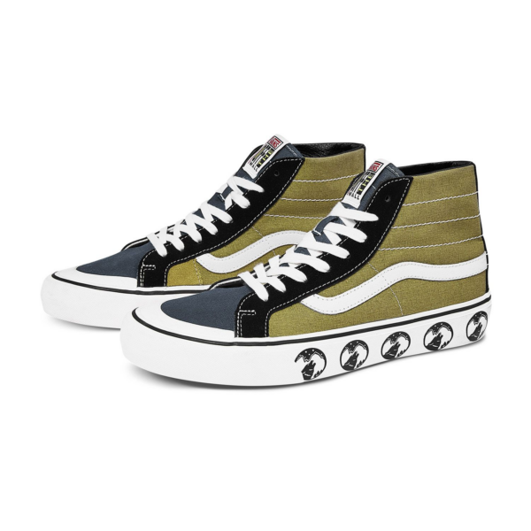 Giày Vans SK8 Hi Wolf Head Pattern 'Grass Green' VN0A3MV1K0G - Ảnh 4