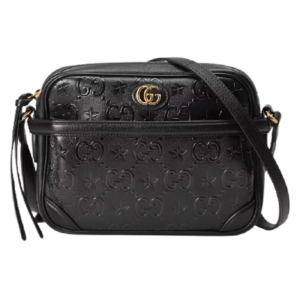 Túi Gucci Small GG Star Shoulder Black Leather ‎675776-UF2AG-1000