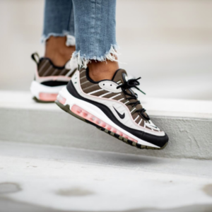 Alternative view of Giày Nike Wmns Air Max 98 'Cargo Khaki Coral' AH6799-301