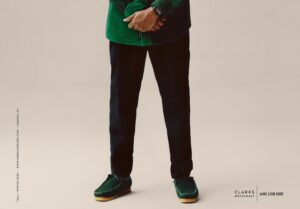 Giay Clarks x Aime Leon Dore Wallabee Casentino Wool 'Dark Green' 261-60880