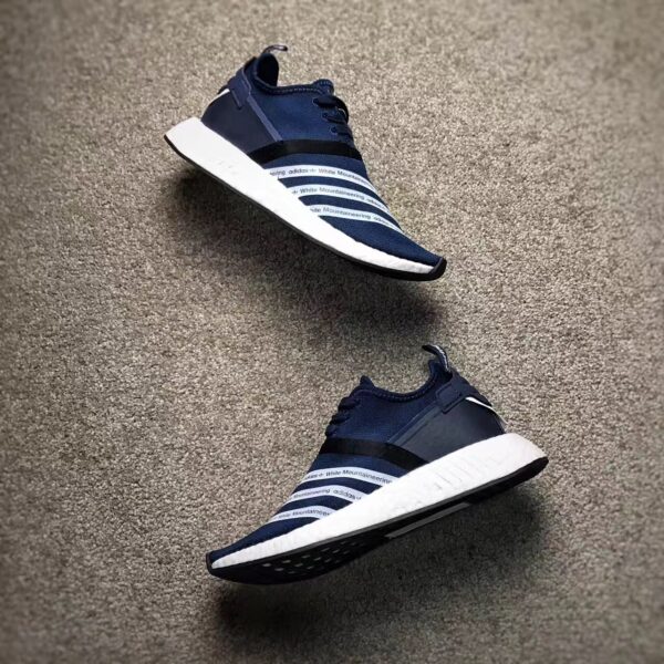Giày White Mountaineering x adidas NMD R2 PK 'Collegiate Navy'  BB3072 - Ảnh 3