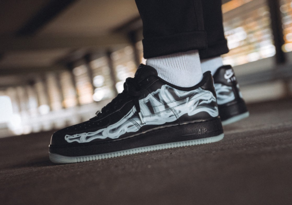Giày Nike Air Force 1 '07 QS 'Black Skeleton' BQ7541-001 - Ảnh 4