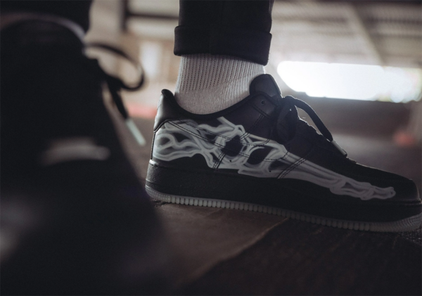 Giày Nike Air Force 1 '07 QS 'Black Skeleton' BQ7541-001 - Ảnh 3